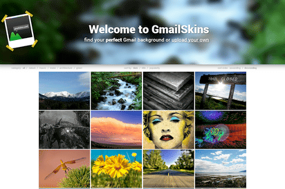 Gmailのカスタムテーマ用に適した背景画像の配布サイト Gmailskins K Conf