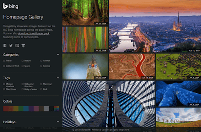Bingが一挙公開するホームページの背景画像ギャラリー Bing Homepage Gallery K Conf