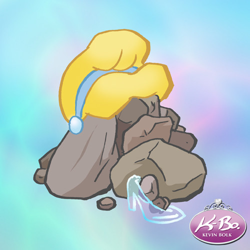 もしもディズニープリンセスたちが岩だったら を描いたシュールなイラスト K Conf